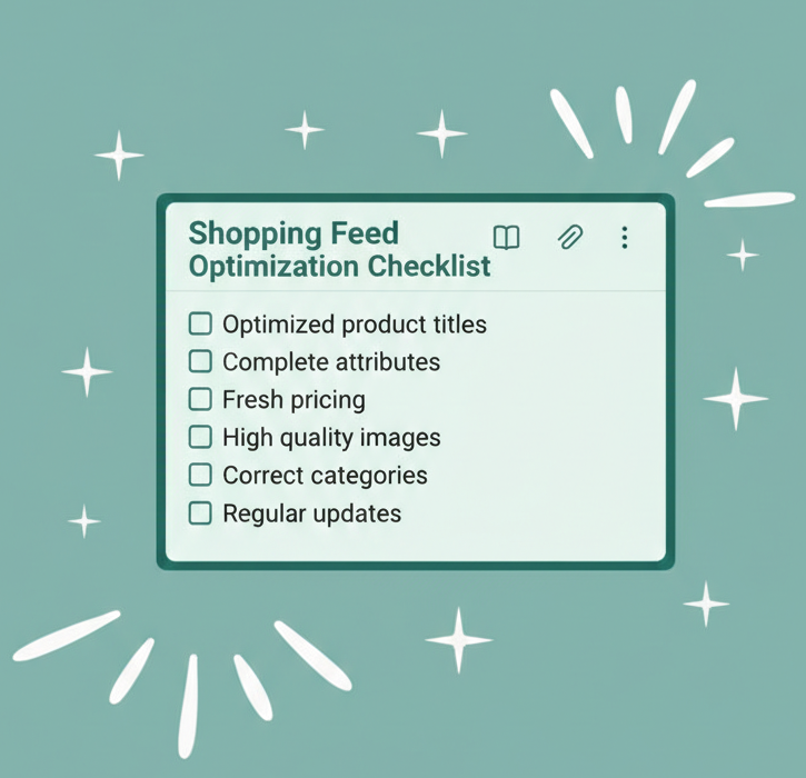 Google Shopping feed optimization checklist for ecommerce SEO